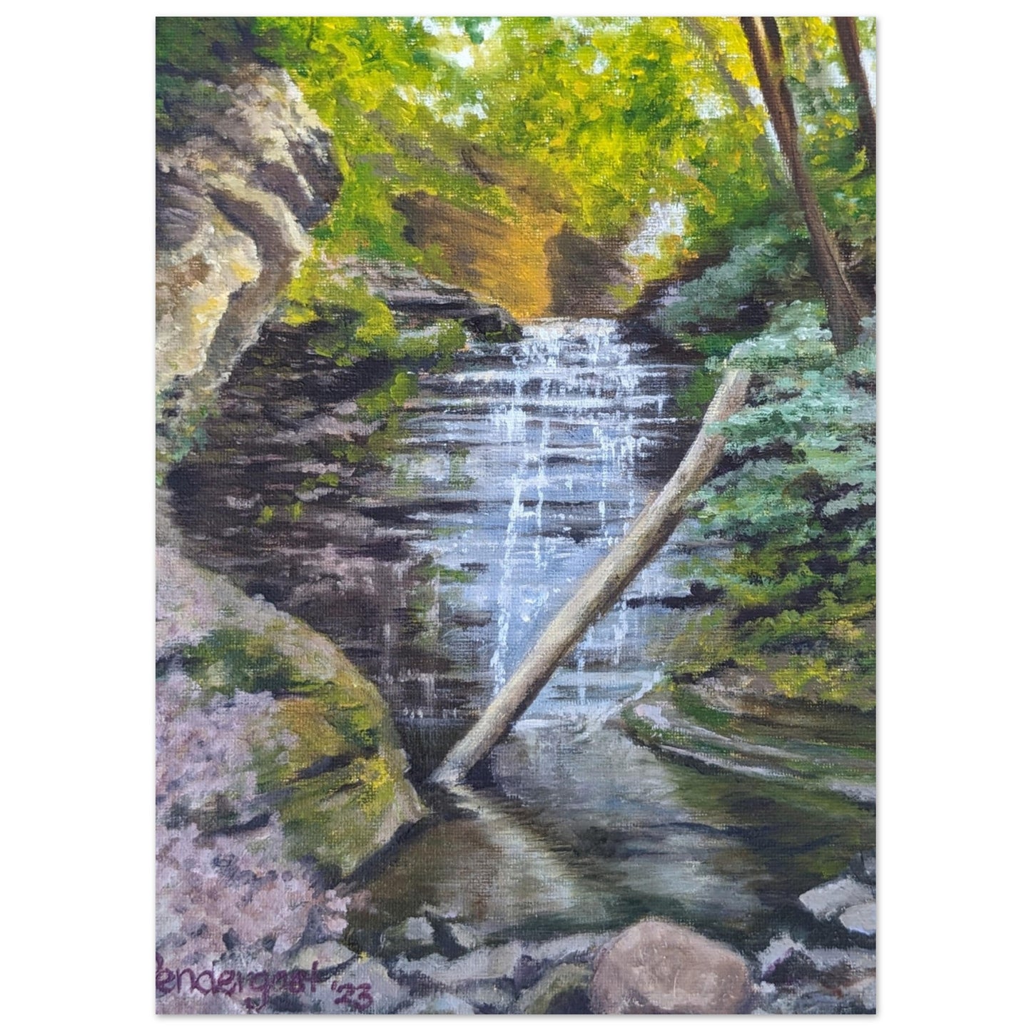 Secret Waterfall, print