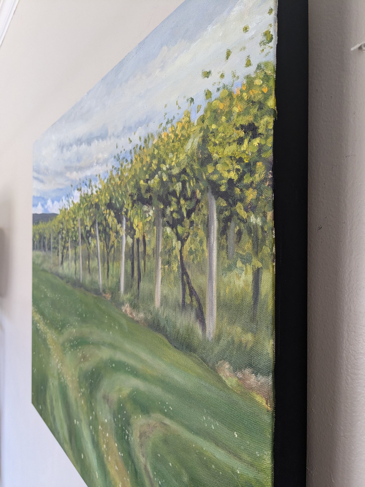 Vineyard in Early Summer, original oil painting