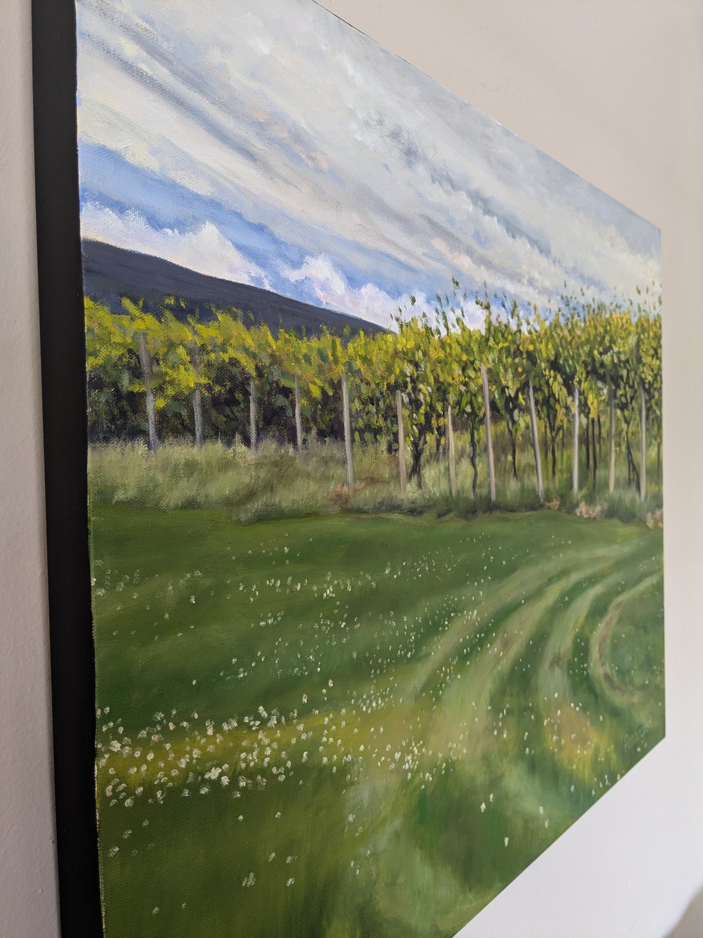 Vineyard in Early Summer, original oil painting