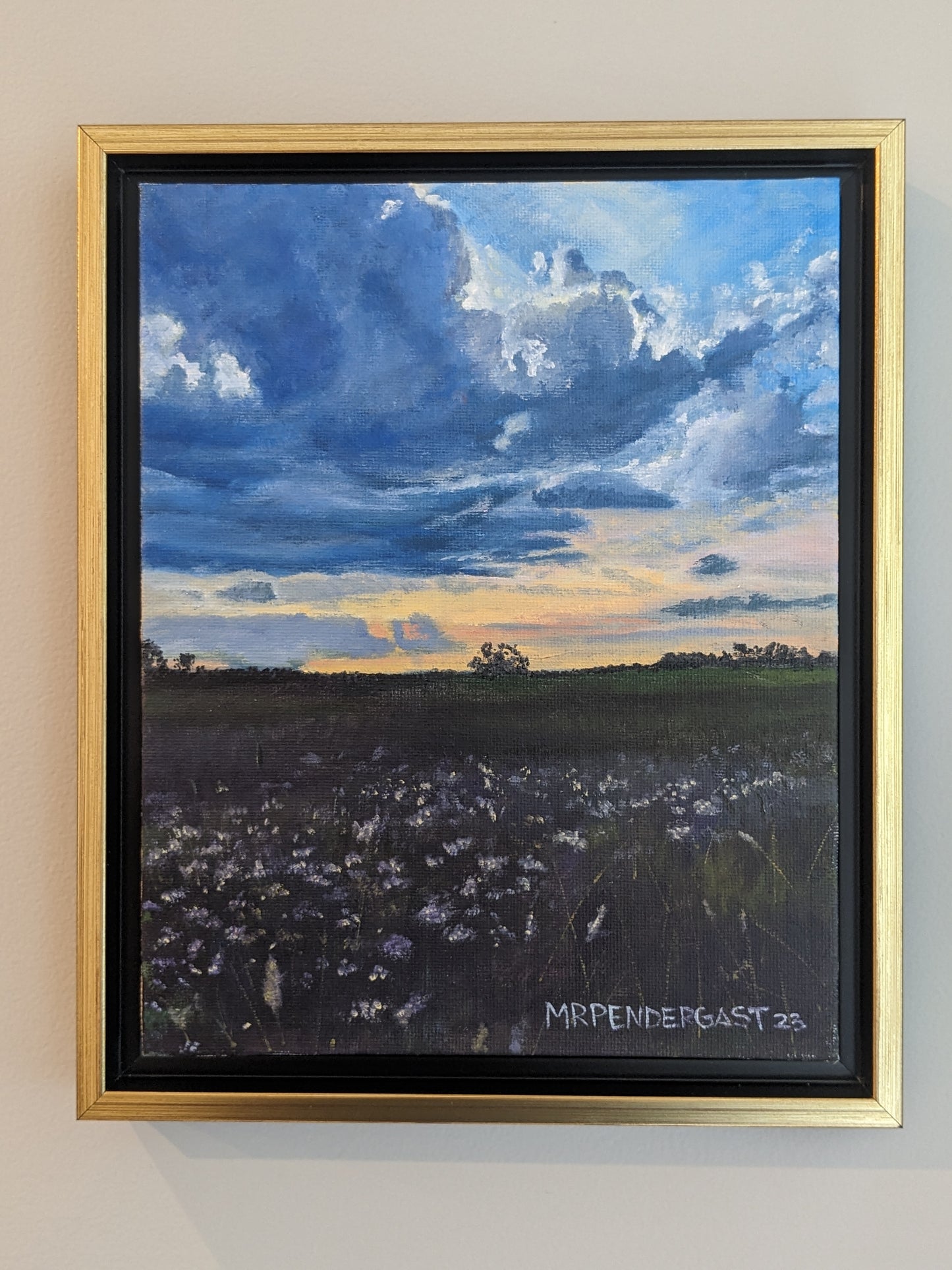 Storms on the Horizon, original oil painting