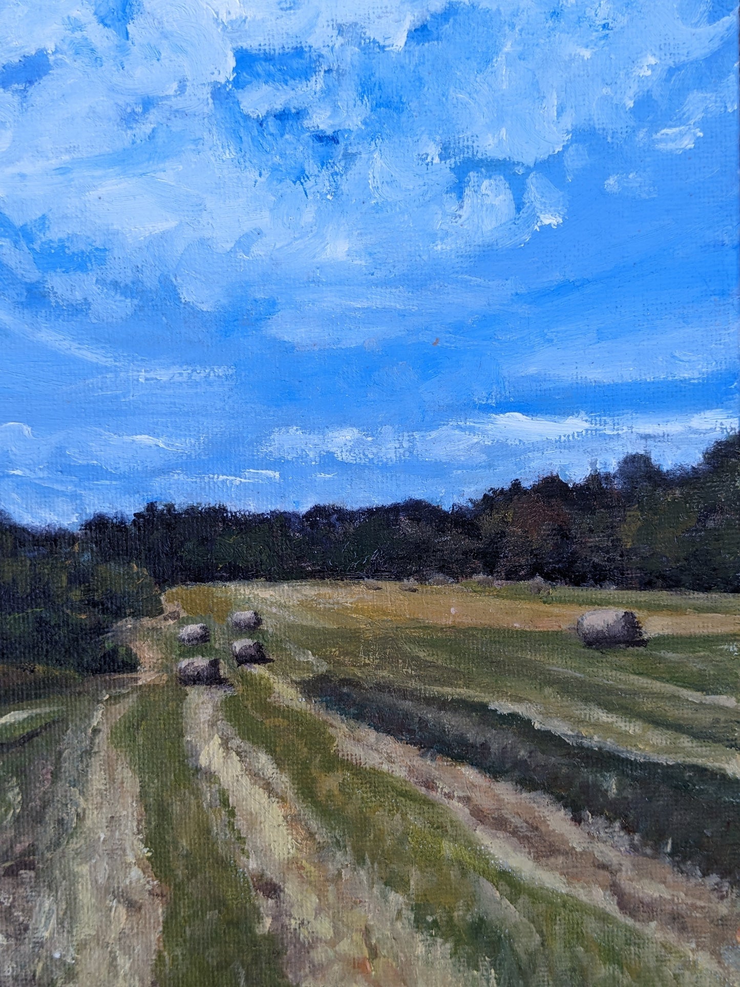 Study for Katie's Field, original oil painting