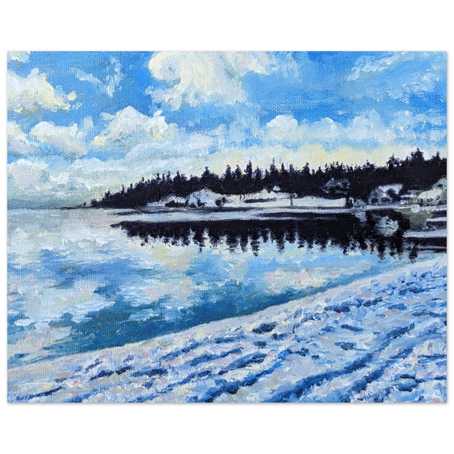 Winter Lake, print