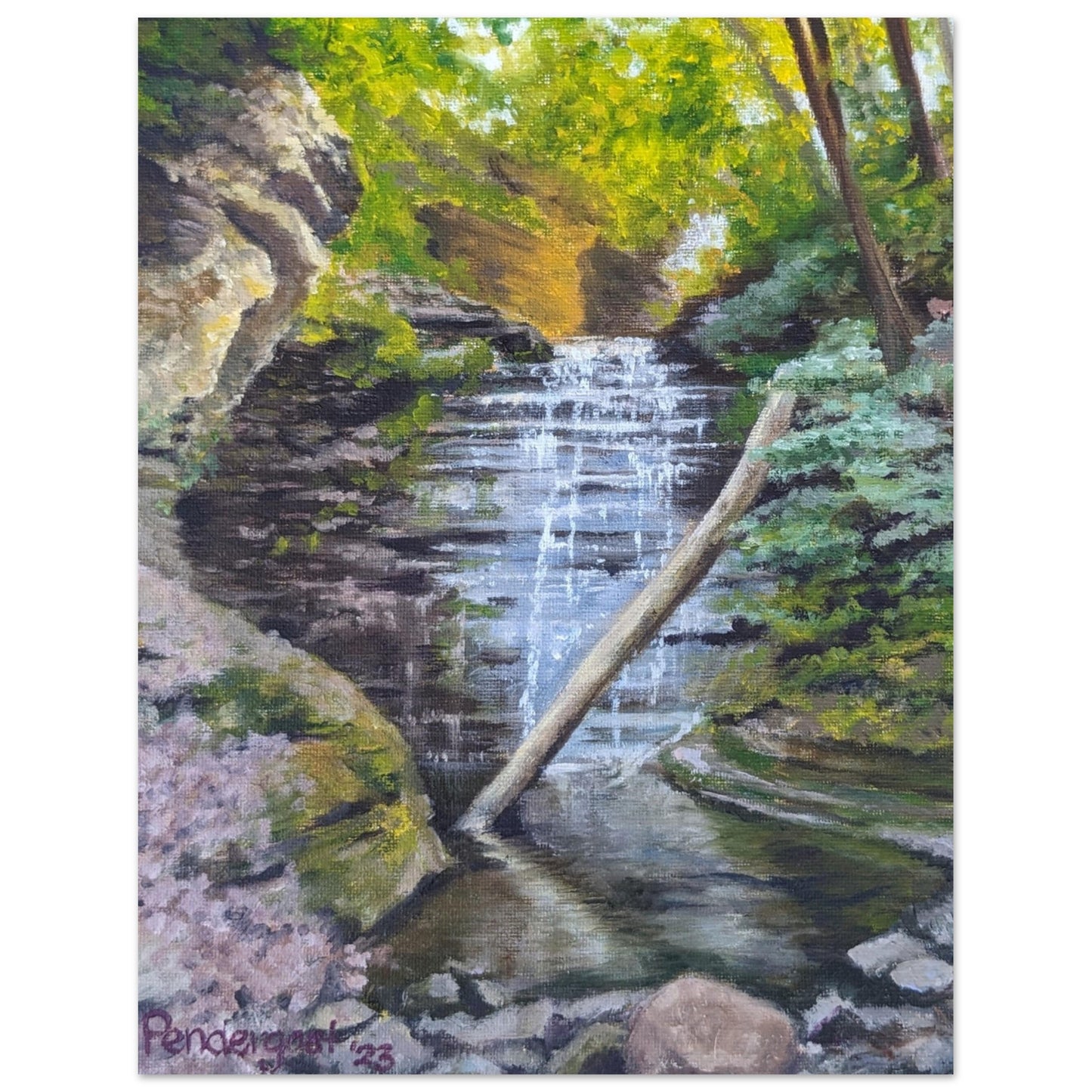 Secret Waterfall, print