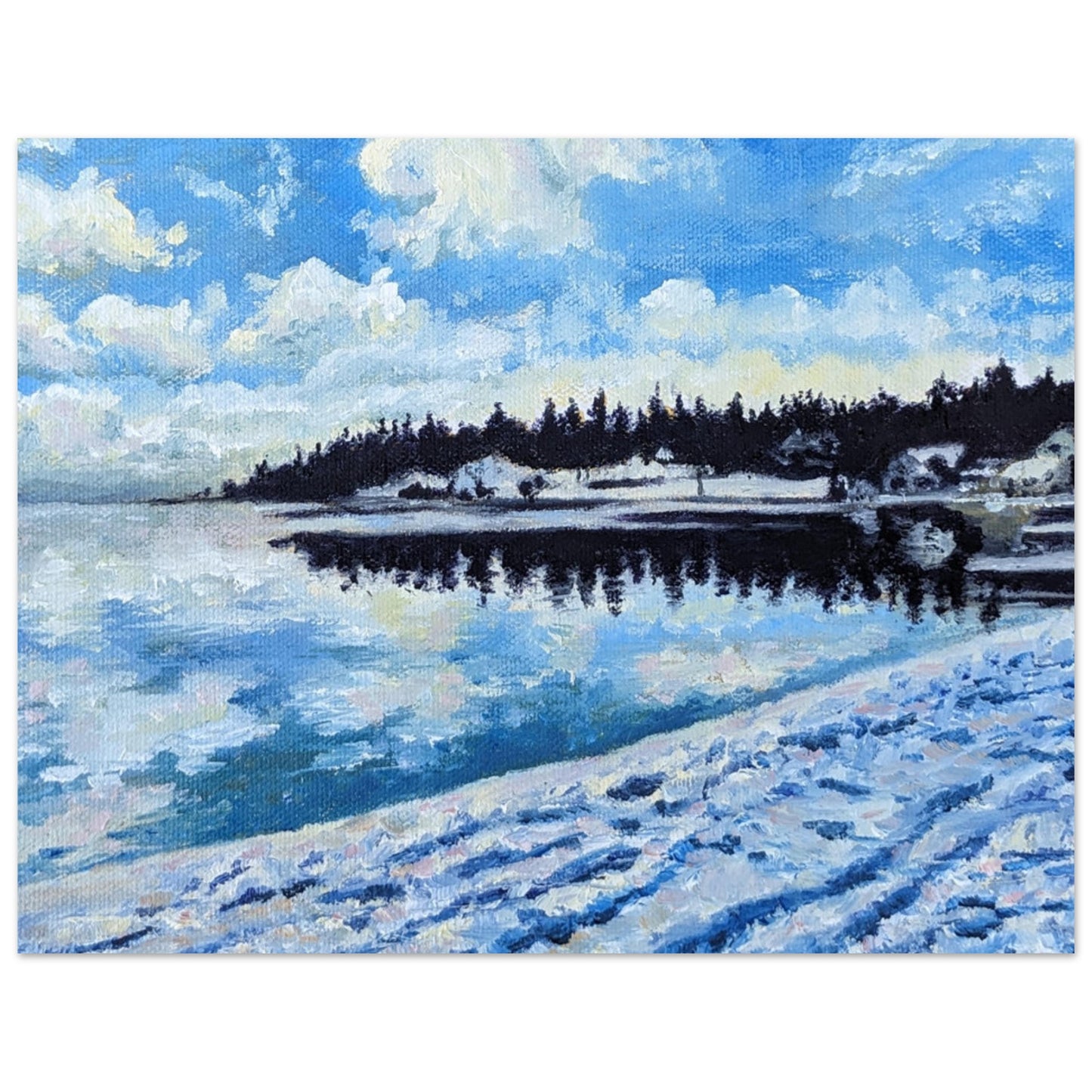 Winter Lake, print