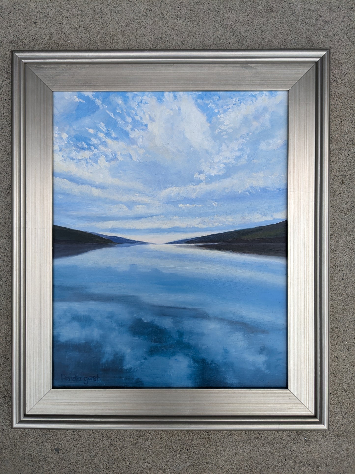 Glass Lake, original oil painting