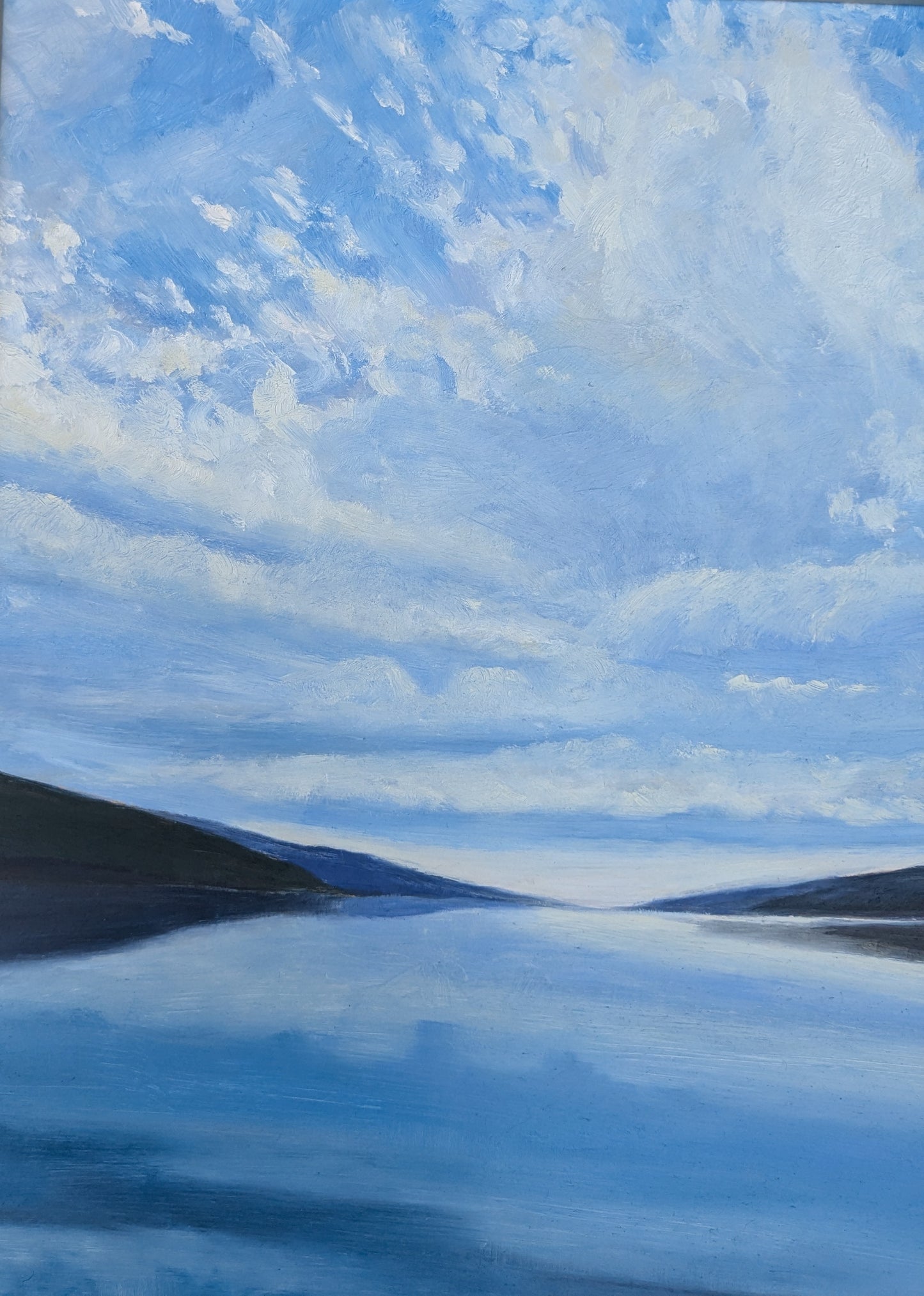 Glass Lake, original oil painting