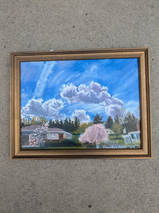 Cloud Study, original oil painting